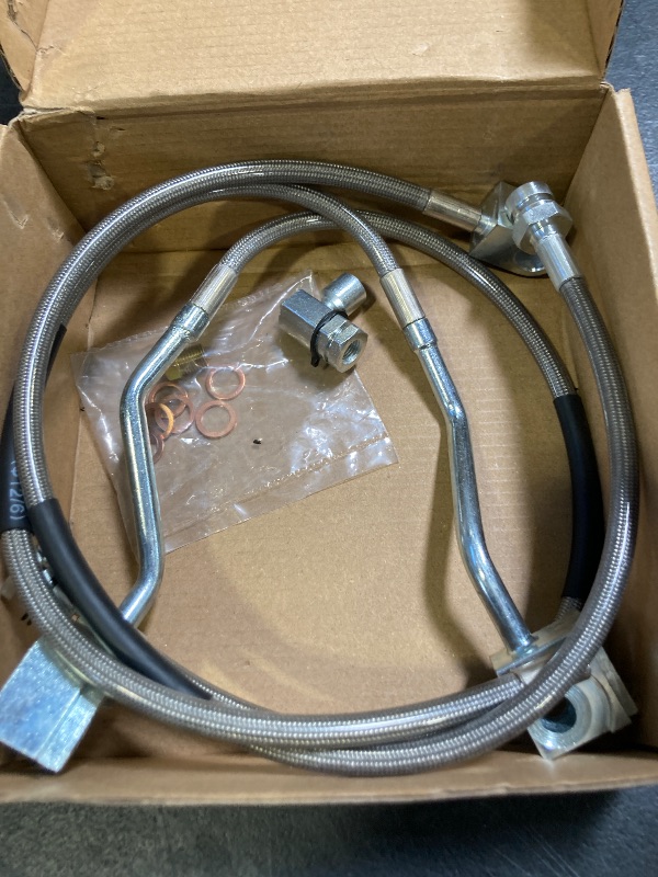 Photo 1 of 4-6" Front and Rear Extended Stainless Brake Lines Replacement for F150 Bronco 1980-1996