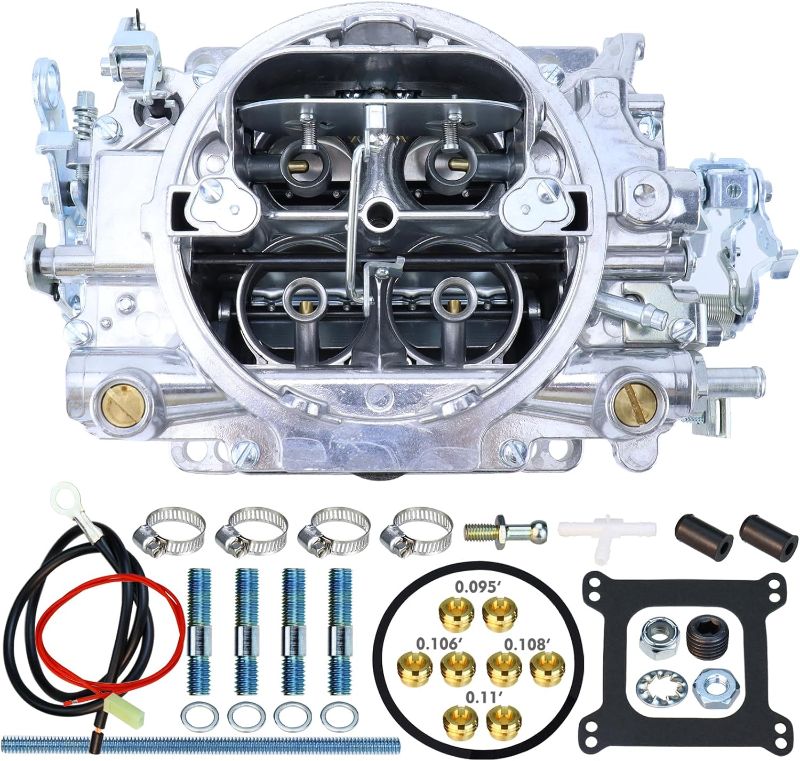 Photo 1 of 1405 Carburetor Replacement for Performer 600 CFM 4 Barrel New Carburetor Square Bore Compatible with Corvette Silverado GMC 366 Demon Poly with Manual Choke