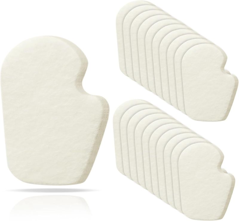 Photo 1 of 20 Pcs Sesamoiditis Pads, 1/4" Thick Adhesive Skived Felt Metatarsal Felt Foot Pad for Callus Sesamoiditis Relief Forefoot Cushion Dancers Pads Ball of Feet Pain(Right Style)