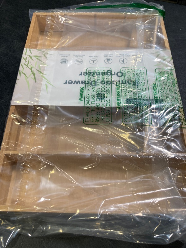 Photo 1 of Pristine Bamboo silverware tray organizer– Flatware Utensil Cutlery Silverware Holder for Drawer – Small Extra-Deep Wooden Kitchen Drawer Organizer Divider for Spoons Forks Knives cutleries (6-Slots)