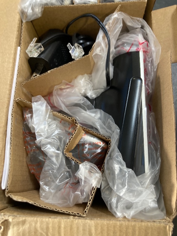 Photo 1 of AT&T Cordless Phone 5 Handset with Bluetooth, Landline Phones for Home, Answering System, Smart Call Blocker, DECT 6.0 Extended Range, 2" Backlit Screen, Lighted Keypad with Big Buttons, BL3107-5