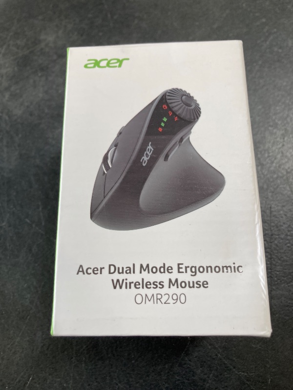 Photo 1 of acer Ergonomic Mouse Wireless with Side Scroll Wheel, Bluetooth Mouse for Laptop(BT5.2+2.4GHz), Office Vertical Computer Mice, Small to Medium Sized Hands Ergo Mice, 8 Buttons for PC and Desktop