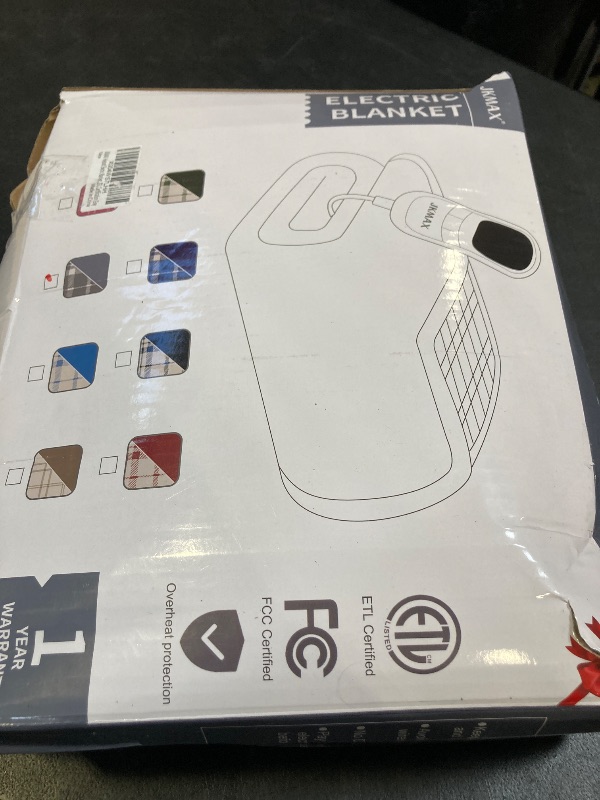 Photo 1 of JKMAX Heated Electric Blanket Full Size - 72"x84" Flannel Heating Blanket with 10 Heating Levels & 5 Time Settings Over-Heat Protection, Winter Warmer for Adults with ETL Certification?Grey?