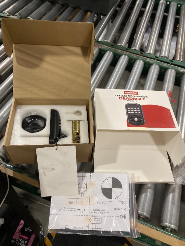 Photo 1 of Bravex Keyless Deadbolt Keypad Entry Door Lock Zinc Alloy Sabbath Lock 100% Mechanical Shabbos Lock- No Risk of Low Power, Black