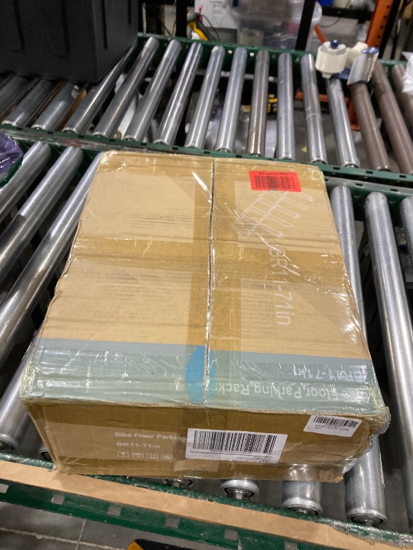 Photo 1 of Mr IRONSTONE Floor Bike Rack for Garage, Indoor/Outdoor Storage Stand, Bicycle Parking Rack for Mountain, Road and Kids Bikes (Black, 5 Bike)