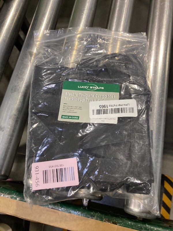 Photo 1 of The First Elastic Tailgate Net for All Pickup Truck Bed Sizes, 30'' x 15'' Tailgate Netting for Small, Medium, Full Size Trucks, Tailgate Mesh for Chevrolet, Ford, Toyota, GMC, Jeep, etc (Black)