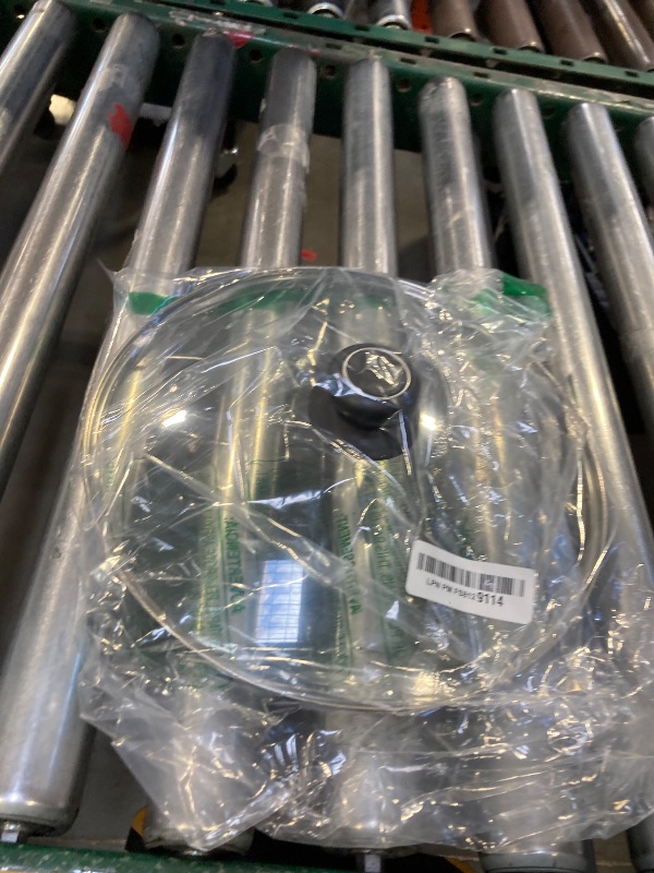 Photo 1 of 11 Inch Pan Lid Tempered Glass Pot Lid Replacement Glass Cover for 11" Cast Iron Skillets, Frying Pans, Pots and Wok, Heat Resistant Handle