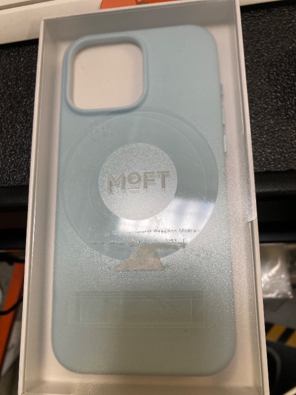 Photo 1 of MOFT Snap Case MOVAS™ for iPhone 16 Pro Max Case, Compatible with Magnetic, Magnetic Premium Vegan Leather Phone Case with Smooth Feeling, Enduring Color Minimalist 6.9in Protective Case,Soothing Mist