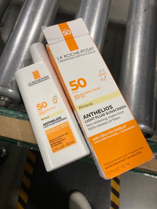 Photo 1 of La Roche-Posay Anthelios Mineral Ultra-Light Face Sunscreen SPF 50, Zinc Oxide Sunscreen for Face, 100% Mineral Sunblock, Oil Free for Sensitive Skin, Daily Sun Protection
