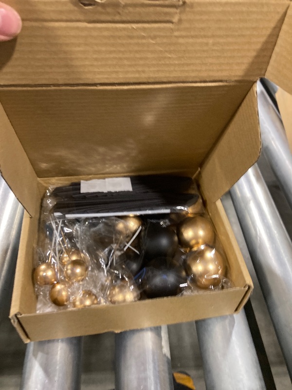 Photo 1 of 25 PCS Acrylic Happy Birthday Cake Toppers Numbers 0-9 Crown Cake Topper Ball Shaped Cake Insert Toppers Birthday Cake Decorations (Style 2)