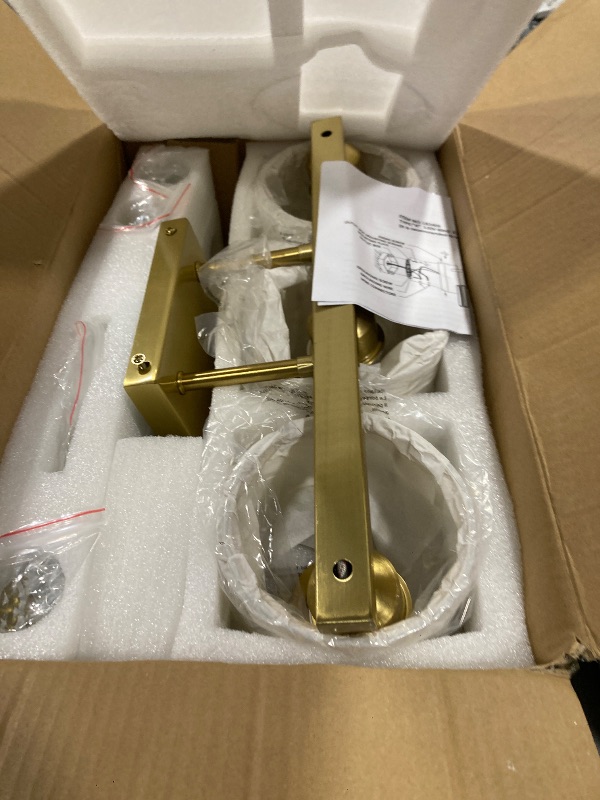 Photo 1 of Lxybcce Modern Crystal Bathroom Vanity Light, Gold Bathroom Lighting Fixture, Crystal Brass Vanity Light Fixture Over Mirror, Bath Wall Mounted Lighting for Bedroom, Living Room