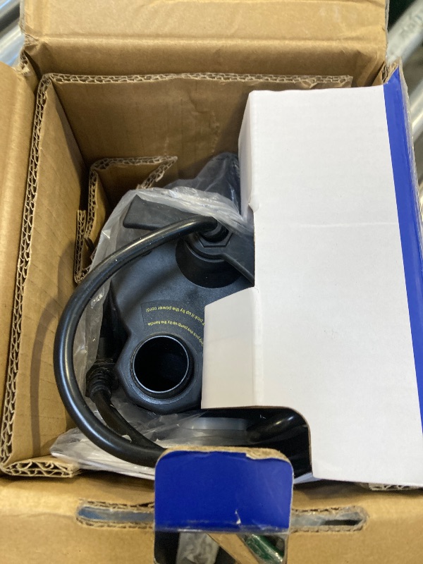 Photo 1 of Acquaer Automatic Submersible Water Pump, 115V Sump Pump with 3/4” Garden Hose Adapter, High Flow Water Removal for Swimming Pool Cover Hot Tubs Flooded House Basement, 1/3 HP 2160 GPH