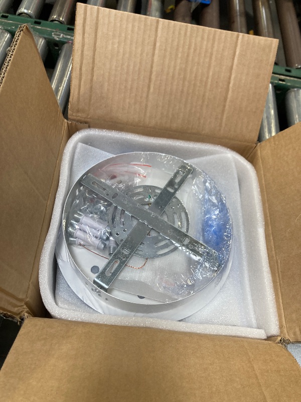 Photo 1 of Garwarm LED Ceiling Light Fixture, 60W Modern Leaves Ceiling Lamp Dimmable Black Flush Mount Ceiling Chandelier for Living Room Study Room Dining Room Bedroom