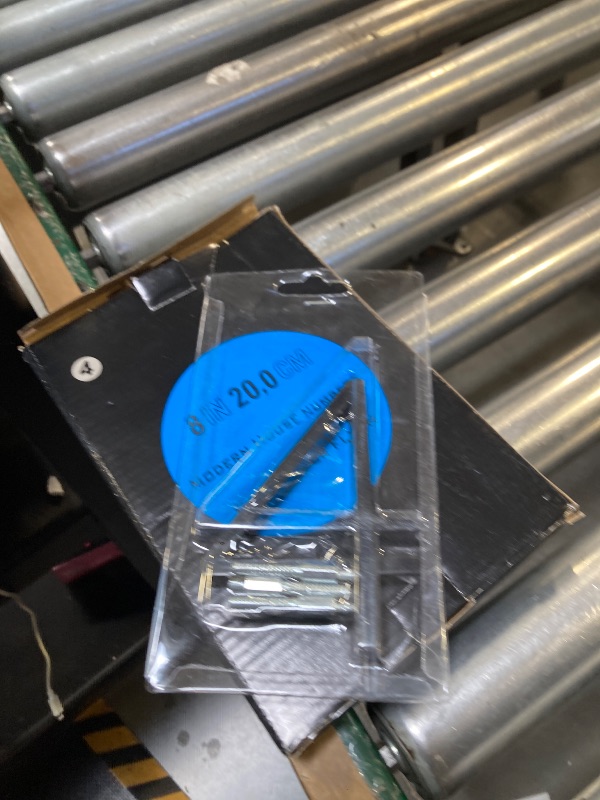 Photo 1 of 7 Inch Address Numbers for Houses, Modern House Numbers for Outside Street Metal Black Large Door Numbers on Floating Mount Zinc Alloy Black Number 4