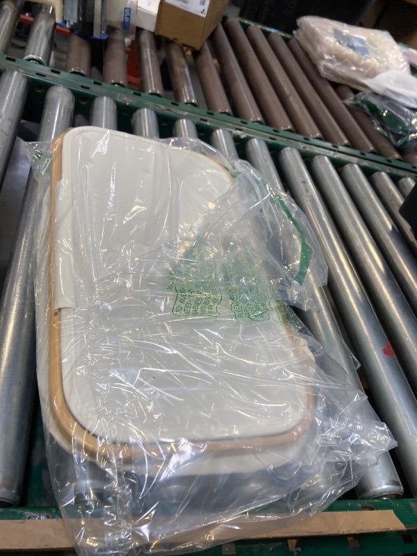 Photo 1 of Laundry Basket with Wheels, Dirty Clothes Hamper on Wheels, Rolling Tall Laundry Hamper with lid for Laundry Room, Dorm and Bathroom, 75L Beige