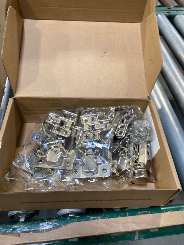 Photo 1 of Ravinte 10 Pack 5 Pairs European Kitchen Cabinet Hinges Soft Close Full Overlay Cabinet Door Hinges Heavy-Duty Frameless Adjustable Concealed Cabinet Cup Hinge