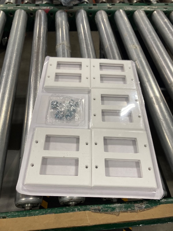 Photo 1 of [10 Pack] BESTTEN Decorator Wall Plate, 2 Gang Standard Size Outlet Cover for GFCI and USB Receptacles, H4.53” x W4.57”, Unbreakable Polycarbonate Material, UL Listed, White