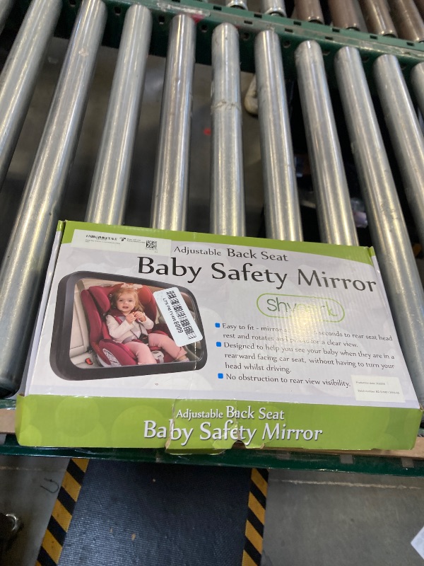Photo 1 of Shynerk Baby Car Mirror, Safety Car Seat Mirror for Rear Facing Infant with Wide Crystal Clear View, Shatterproof, 360° Rotation, Crash Tested and Certified