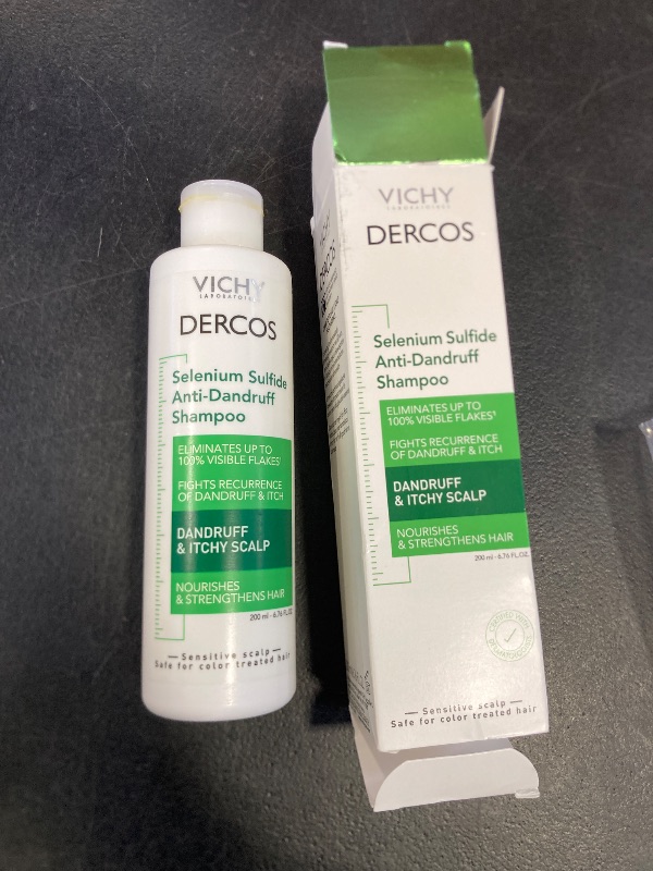 Photo 1 of Dercos Anti Dandruff Shampoo, Dry Scalp Treatment and Itch Relief. Prescription Strength Comparable to 2% Ketoconazole, for Mild to Severe Dandruff-Prone Hair & Flaky, Itchy Scalps, 6.76 Fl. Oz