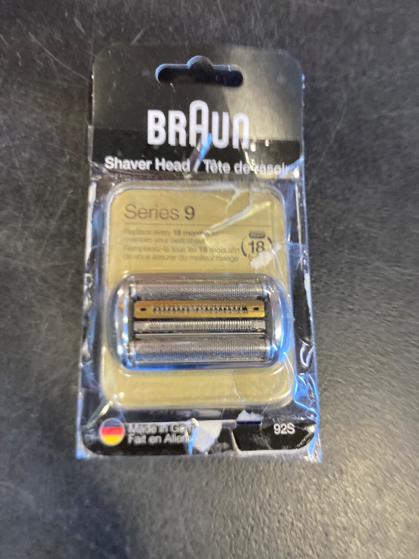 Photo 1 of Series 9 Men's Electric Shaver Head ORIGINAL Replacement Blade, Silver 92S