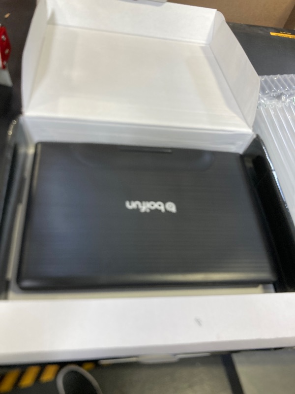 Photo 1 of 15.7" Portable DVD Player with 14.1" Large HD Screen, 6 Hrs Rechargeable Battery, FM Out, Sync TV, USB, SD Card and Multiple Disc Formats, Dual Speaker, Black