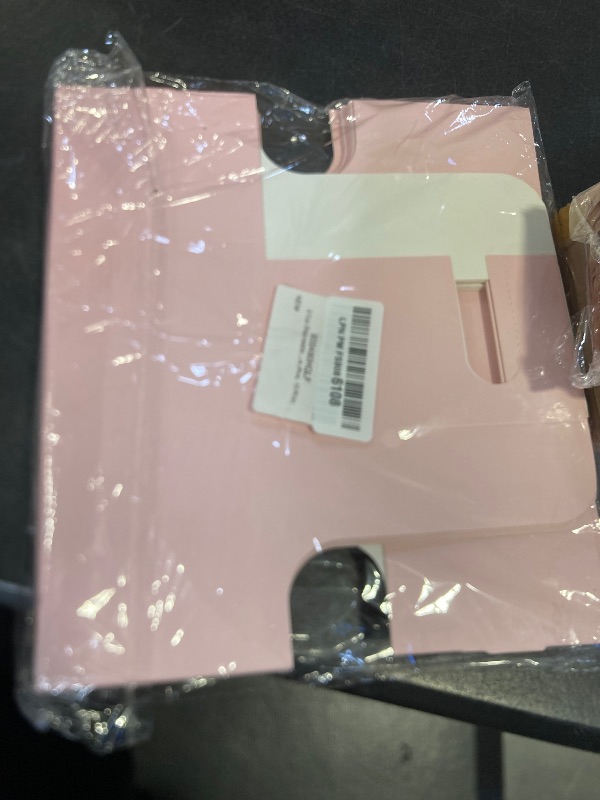 Photo 1 of 2 Cup Disposable Drink Carrier for Delivery with Handle,15 Count Pink Paperboard Cup Holder,Cup Carriers for Hot or Cold Drinks,Coffee Carrier, Food Delivery,Take Out Cup Carriers (Pink, 15 PCs)