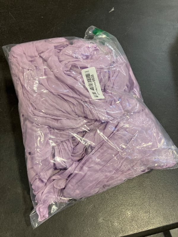 Photo 1 of 4 Pack Lavender Cheesecloth Table Runner 20 x 120 inch Gauze Table Runners 10 FT Long,Semi Sheer Boho Cheese Cloth Fabric Table Runner Bulk for Wedding,Party,Baby Shower,Bridal Shower Decoration