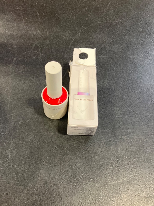 Photo 1 of VENALISA Red Gel Nail Polish, 1 Pcs Red Gel Polish Bright Color High Gloss Soak Off U V Nail Manicure Salon and DIY at Home Gifts for Women