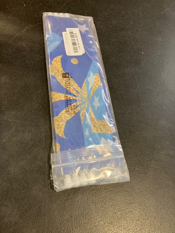 Photo 1 of 2 Pieces 1st Birthday Party Decorations Mr. Onederful Birthday Banner 1st Birthday Porch Sign Hanging Door Banner Welcome Porch Sign for Boy 1 Year Birthday Supplies Blue and Gold, 71 x 12 Inches