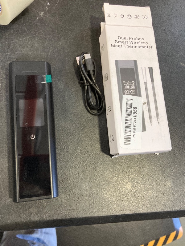 Photo 1 of Smart Wireless Meat Thermometer Digital, 2 Probes, Advanced Bluetooth Food Thermometer for Cooking, IP67, Real-Time Monitoring & Smart Alerts with APP for BBQ, Grill, Oven, Smoker, Kitchen Gifts