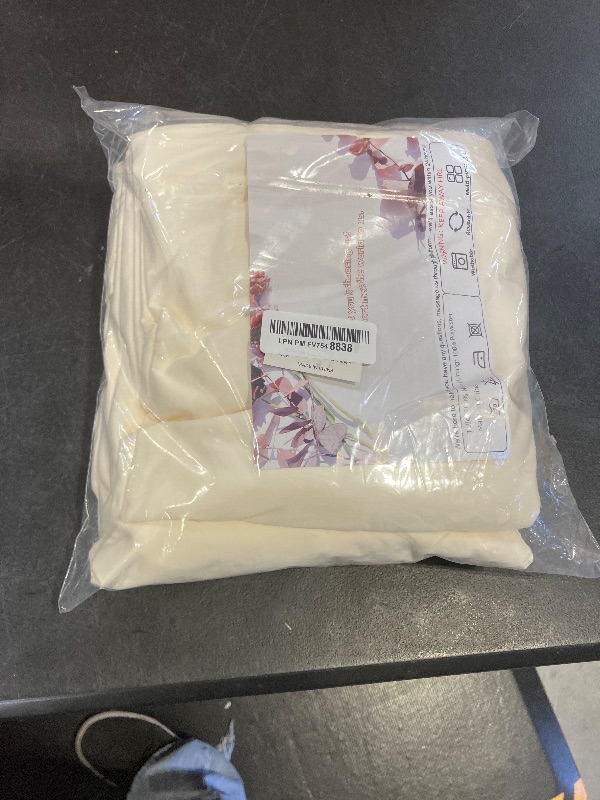 Photo 1 of 10x10ft Wrinkle Free Ivory Backdrop Curtain for Parties Soft Fabric Drapes Wedding Ivory Curtain Backdrop for Birthday Party Decorations Background for Photography 5x10ft,2 Panels