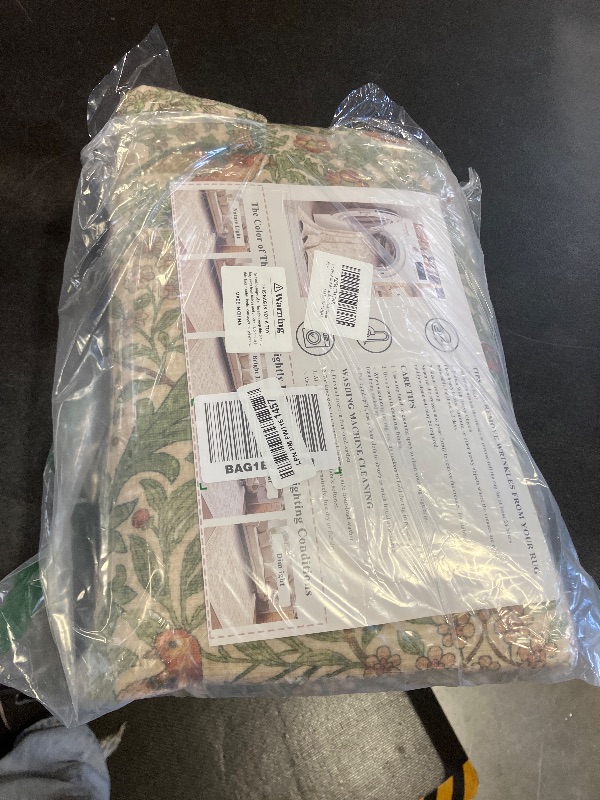 Photo 1 of 3x5 Floral Washable Area Rug for Living Room, Vintage Boho Rugs for Bedroom Dining Room, Botanical Birds Non Slip Low Pile Forest Throw Carpet for Farmhouse Office, Retro Pink/Green