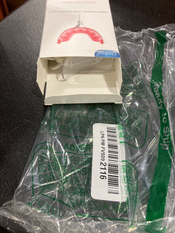 Photo 1 of Red Light Therapy for Gums, Toothache Relief, 32 LED Periodontal Light, Bleeding Gums, Gum Health Red Light, with adapters for USB/C, iPhone, and Android from (White)