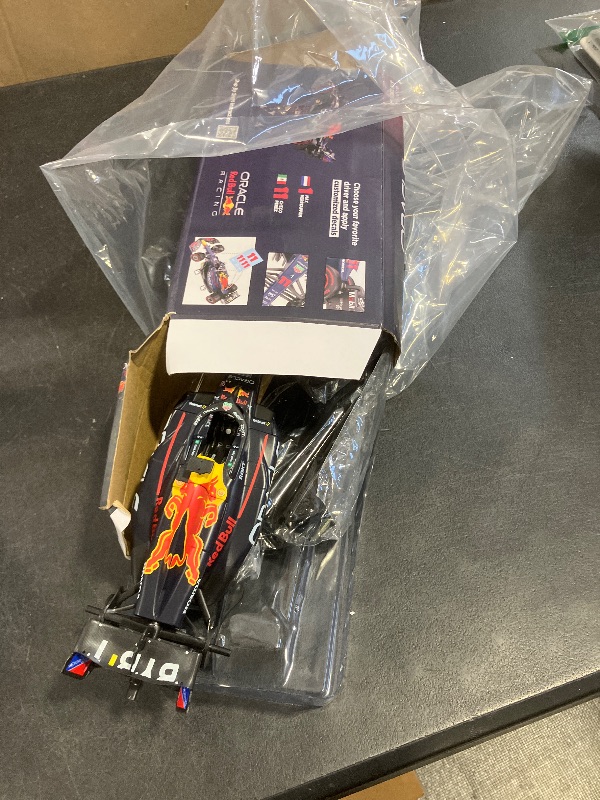 Photo 1 of **OPENED** DAMAGE* LUPPA Formula 1 RB19 Model Kit - 1:18 Scale Racing F1 RB19 Model Inspired by Checo Pérez & Max Verstappen Building kit, Collectible diecast, 140 Pieces