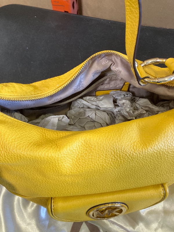 Photo 1 of michael kors yellow medium shoulder bag with dustbag 