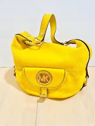 Photo 1 of michael kors yellow medium shoulder bag with dustbag 