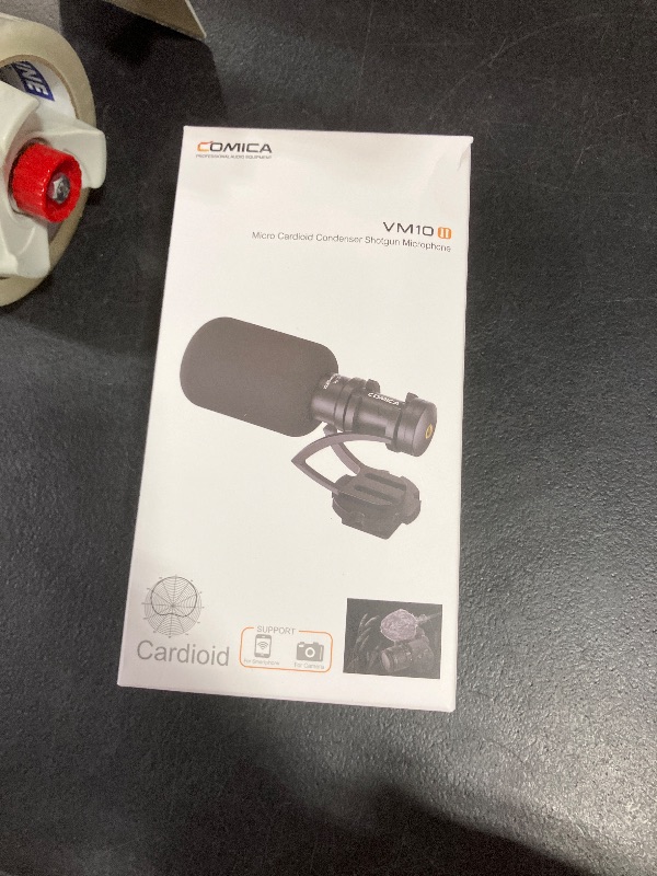 Photo 1 of comica Camera Microphone, CVM-VM10II Directional Microphone Cardioid Shotgun Video Camcorder Microphone for Canon, Nikon, Fuji, Sony, Panasonic, Olympus DSLR Cameras, Smartphones (with Wind Muff)