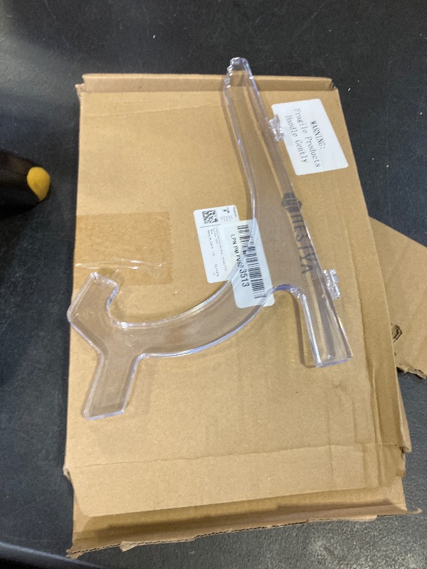 Photo 1 of 1 Pieces, 9.8 Inches Clear Acrylic Easels Display Stands/Plate Stands for Display Photos Holder Picture Frames or Other Items at Weddings, Birthdays, Home Decoration, Tables