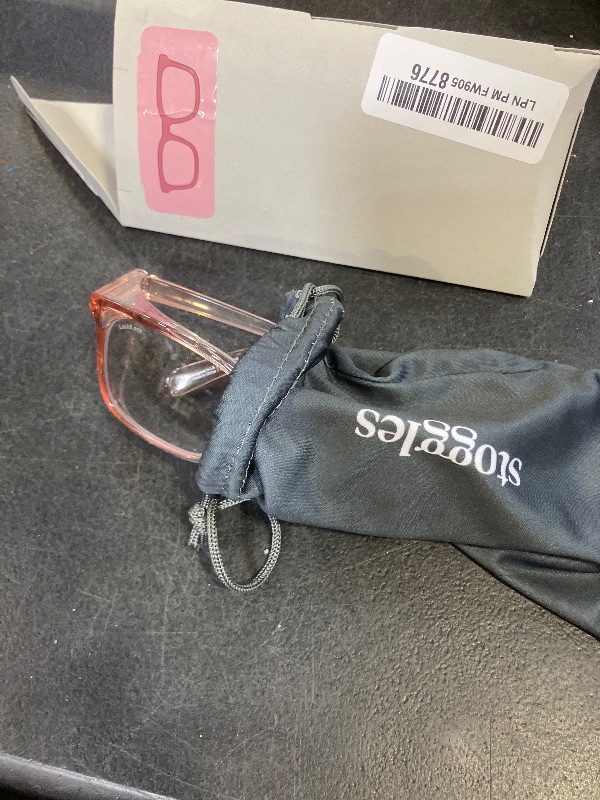 Photo 1 of Stoggles Rectangle Z87.1 Certified Polycarbonate Safety Glasses, Scratch & Shatter-Proof, Blue-Light & UV Blocking Lens, Top & Side Shields, Anti-Fog Dip Coated, Durable, Protective & Stylish Eyewear