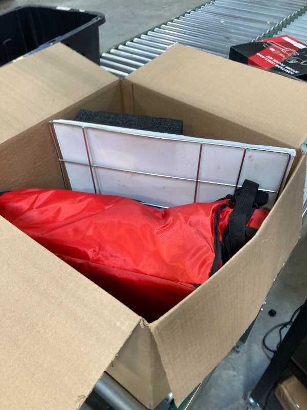 Photo 1 of CroBlissful Insulated Food Delivery Bag for Bike with Rear Rack Pizza Delivery Box with Shoulder Belt and Internal Accessories Waterproof, Internal Dimensions (Red,19.2 x 15.5 x 16.1 Inches)