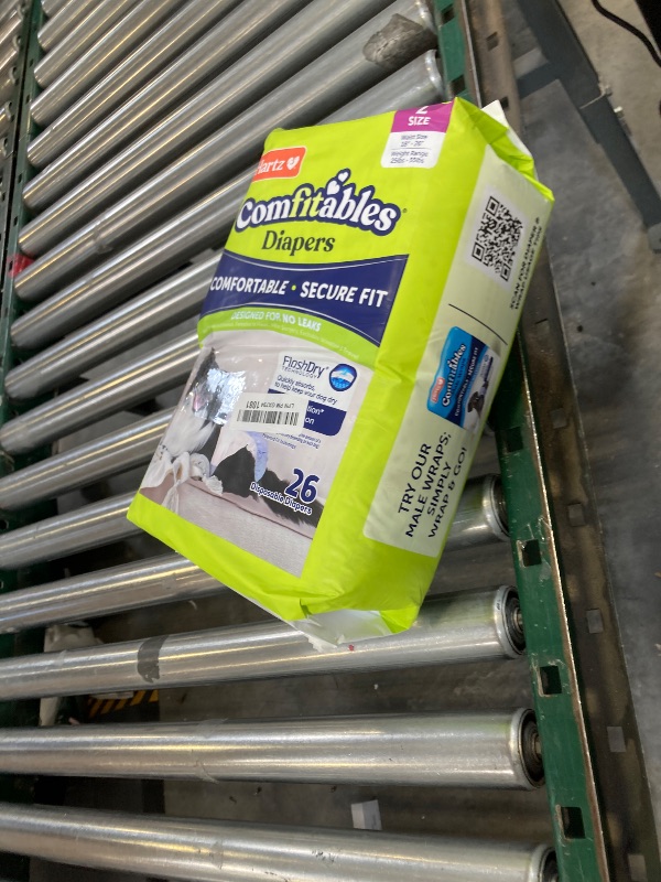 Photo 1 of Hartz Comfitables Disposable Dog Diapers, Size Large 26 Count, Comfortable & Secure Fit, Easy to Put On, Super Absorbent Male and Female Diaper
