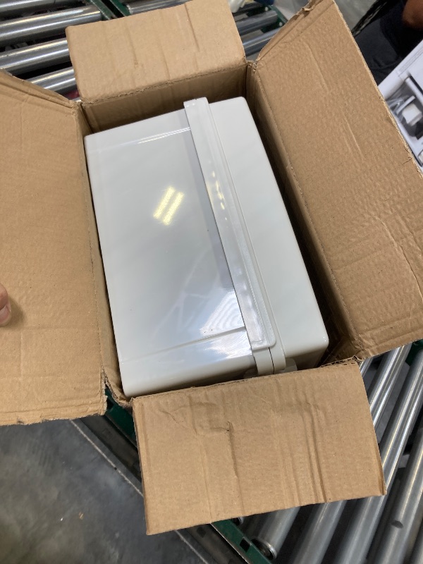 Photo 1 of QILIPSU Waterproof Junction Box IP67 Outdoor Plastic Electrical Project Enclosure Weatherproof with Mounting Plate, Wall Brackets, Hinged Grey Cover 16.1"x12.2"x7.1"