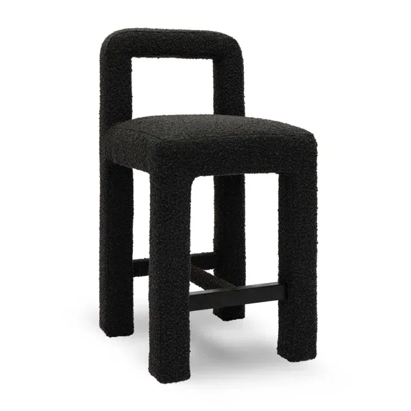 Photo 1 of Cream Boucle Counter Stool
