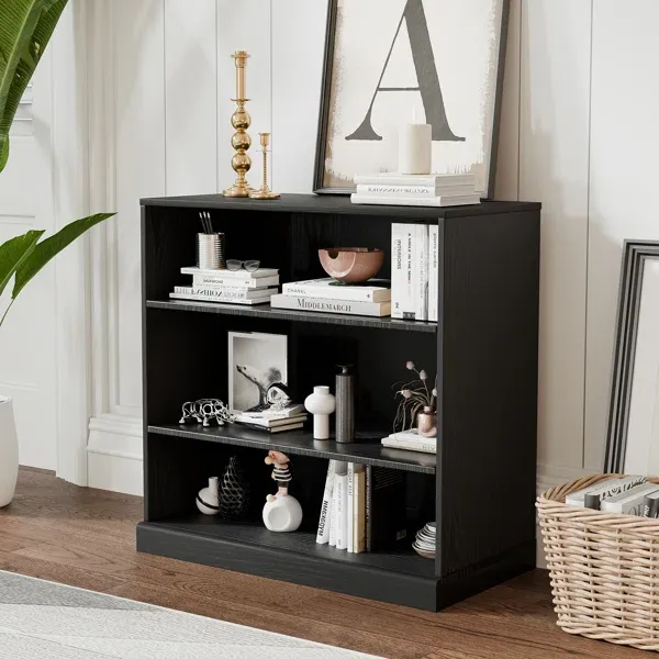 Photo 1 of 31" H x 31" W Wood Storage Furniture Bookcase Bookshelf
