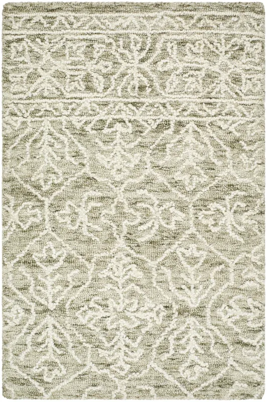Photo 1 of Hand Tufted Wool Damask Indoor Rug 8'X10'