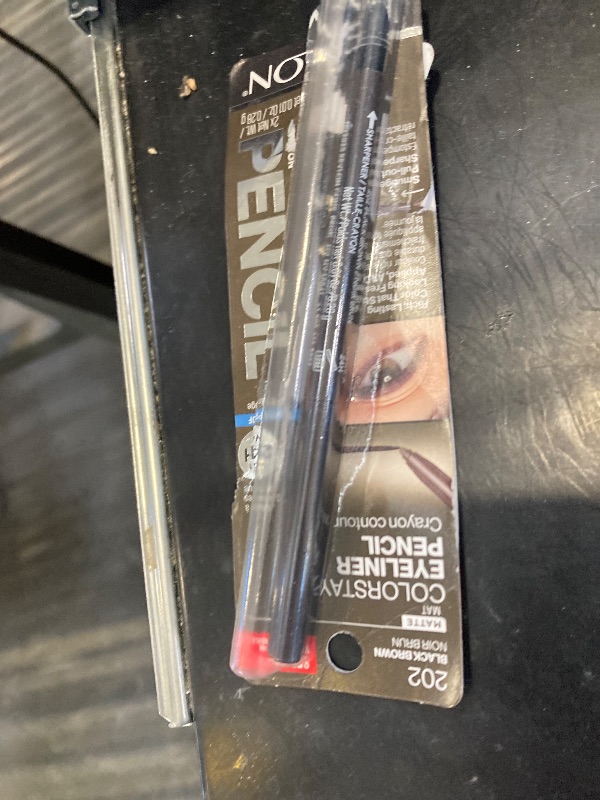 Photo 1 of Revlon ColorStay Pencil Waterproof Eyeliner, Smudge-Proof, Eye Makeup with Built-In Sharpener, 202 Black Brown, 2 pack