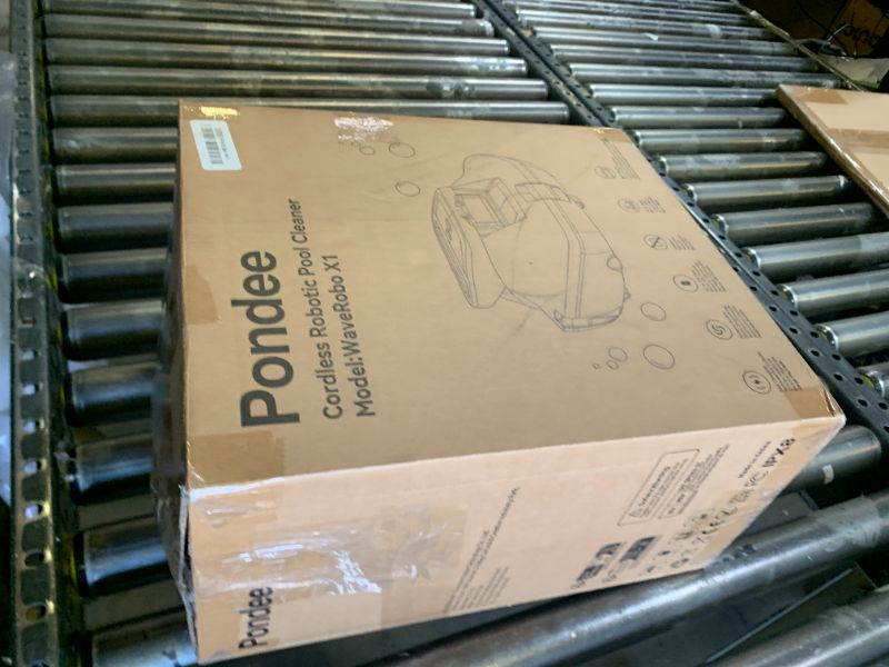 Photo 1 of Pondee X1 Robotic Pool Vacuum, Cordless Pool Cleaner with 120-Min Runtime, Auto-Parking, 2.5h Fast Charging, for Above-Ground & Flat-Bottom Inground Pools up to 850 sq.ft