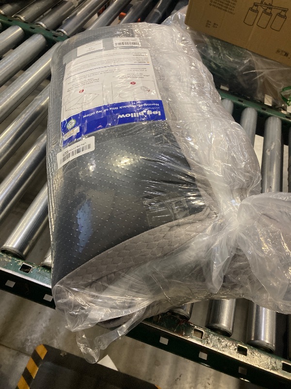 Photo 1 of Bedluxe Leg Elevation Pillows, Leg Pillows for Sleeping, Cooling Gel Memory Foam Top, Wedge Pillow for Legs, Leg Wedges for Circulation, Swelling, After Surgery - Removable Cover (10 Inch, Grey)