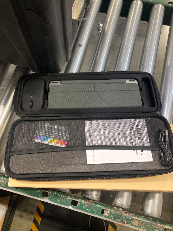 Photo 1 of Foldable Keyboard and Mouse, MEKO Folding Wireless Bluetooth Keyboard and Mouse Combo Portable Travel Keyboard with Touchpad and Holster Stand for Business Travel Compatible Mac Laptop iPad Tablet