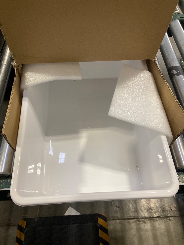 Photo 1 of Humble Crew Toy Storage Bin for Kids, White, Large - Sturdy, Colorful Plastic Storage Bin for Classroom, Playroom, Nursery, and More - Premium Toddlers Toy Organizer Bin